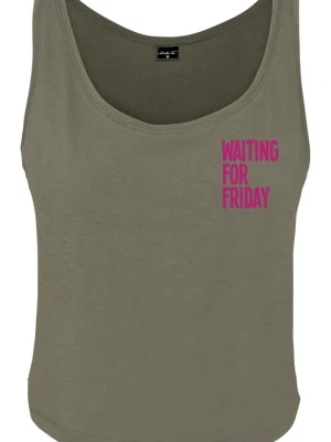 Foto van product Merchcode Top olijfgroen / pink