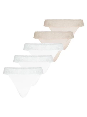 Foto van product Mey String 'Modal Lace' beige