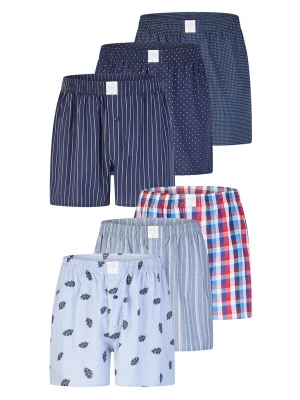 Foto van product MG-1 Boxershorts 'Classics' navy / lichtblauw / rood / wit