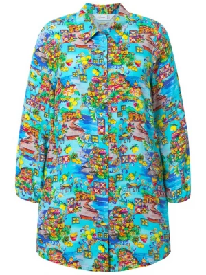 Foto van product MIAMODA Blouse blauw / aqua / lichtblauw / geel