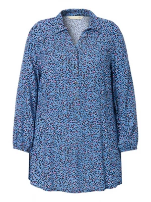 Foto van product MIAMODA Blouse blauw / eosine / zwart