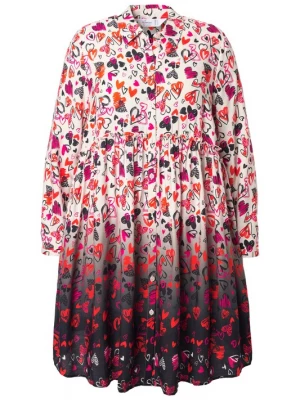 Foto van product MIAMODA Blouse crème / donkeroranje / bloedrood / zwart