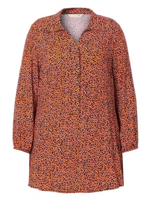 Foto van product MIAMODA Blouse donkeroranje / pink / zwart / wit