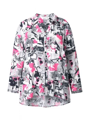 Foto van product MIAMODA Blouse grijs / pink / zwart / wit