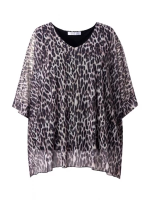 Foto van product MIAMODA Blouse grijs / zwart / wit