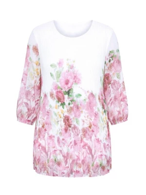 Foto van product MIAMODA Blouse lichtgroen / rosa / wit