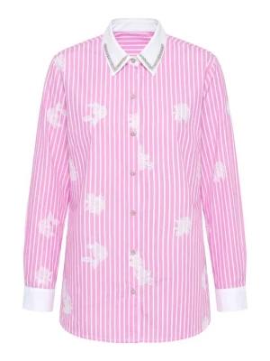 Foto van product MIAMODA Blouse lichtroze / wit