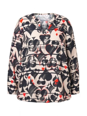 Foto van product MIAMODA Blouse poederroze / rood / zwart