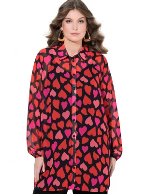 Foto van product MIAMODA Blouse rood / zwart