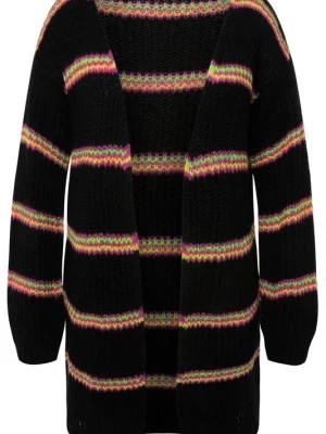 Foto van product MIAMODA Gebreid vest geel / lichtgroen / neonroze / zwart