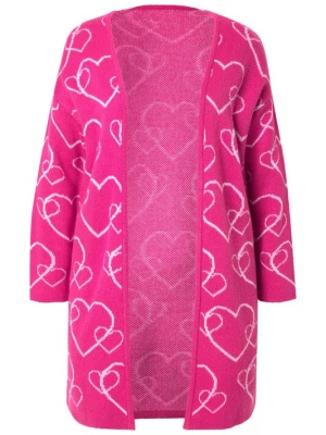 Foto van product MIAMODA Gebreid vest pink / wit