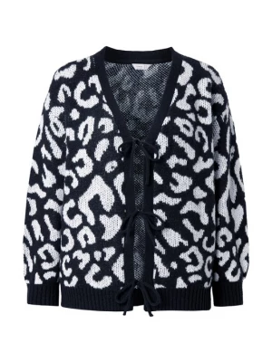 Foto van product MIAMODA Gebreid vest zwart / offwhite