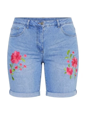 Foto van product MIAMODA Jeans blauw denim / limoen / pink