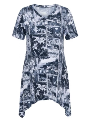 Foto van product MIAMODA Shirt antraciet / donkergrijs / wit