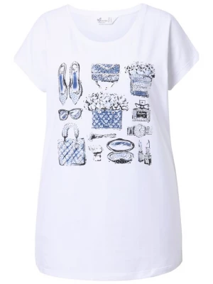 Foto van product MIAMODA Shirt blauw denim / wit