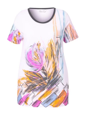 Foto van product MIAMODA Shirt blauw / donkeroranje / rosa / wit