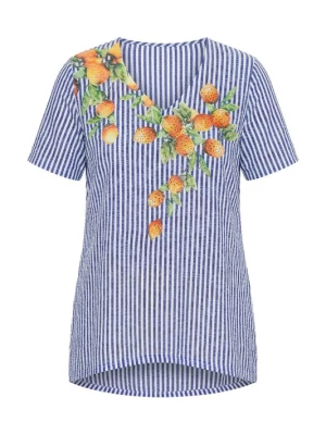Foto van product MIAMODA Shirt cyaan blauw / gemengde kleuren