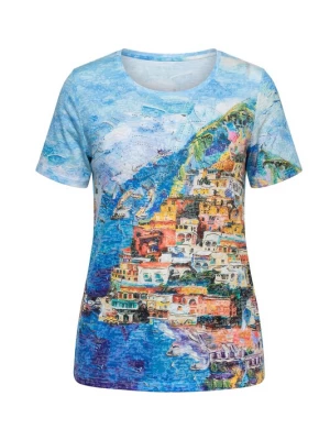 Foto van product MIAMODA Shirt cyaan blauw / gemengde kleuren