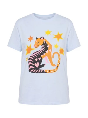 Foto van product MIAMODA Shirt cyaan blauw / oranje / pink