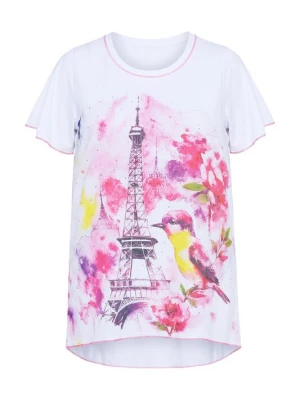 Foto van product MIAMODA Shirt geel / lichtroze / wit