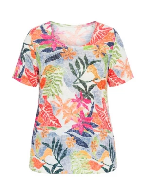 Foto van product MIAMODA Shirt jade groen / oranje / pink / wit