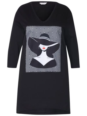 Foto van product MIAMODA Shirt oranjerood / zwart / wit