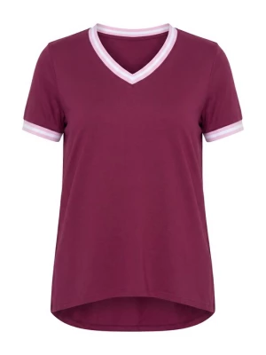 Foto van product MIAMODA Shirt oudroze / wijnrood / wit