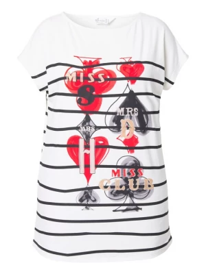 Foto van product MIAMODA Shirt rood / zwart / offwhite