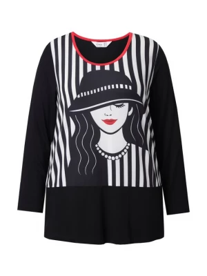 Foto van product MIAMODA Shirt rood / zwart / wit