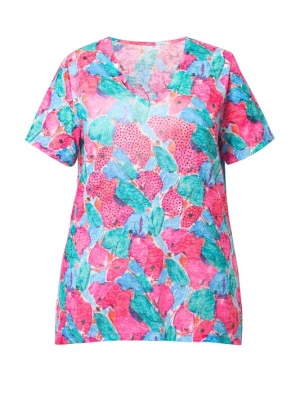 Foto van product MIAMODA Shirt smaragd / lichtroze / wit