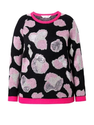 Foto van product MIAMODA Trui pink / oudroze / zwart / offwhite