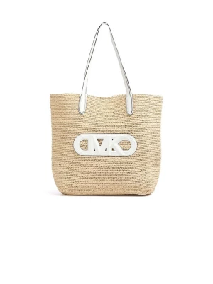 Foto van product Michael Kors Strandtas 'Eliza Extra-Large Empire Logo Straw Tote Bag' beige