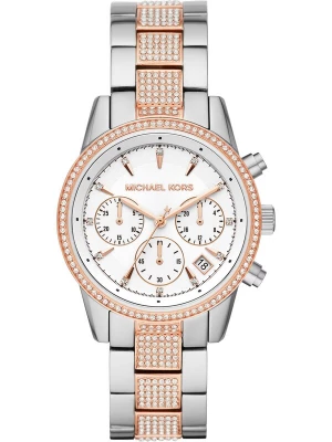 Foto van product MICHAEL Michael Kors Analoog horloge 'Ritz' rose-goud / zilver / wit