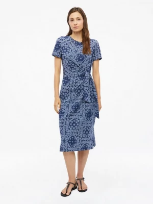 Foto van product Midi jersey jurk met knoopdetail s.Oliver blauw