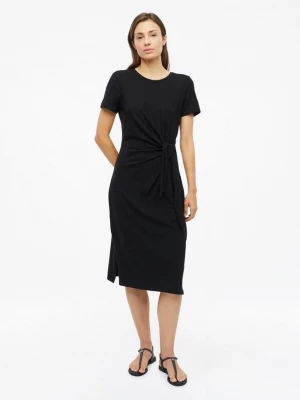 Foto van product Midi jersey jurk met knoopdetail s.Oliver zwart