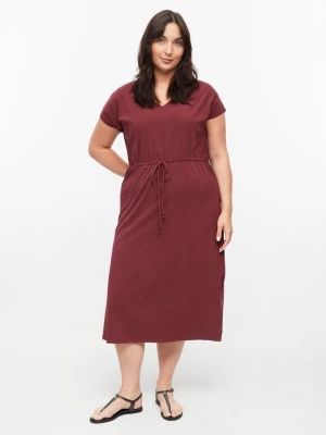 Foto van product Midi jersey jurk met tunnelkoord s.Oliver rood