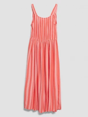 Foto van product Midi-jurk van gekreukte viscose s.Oliver roze