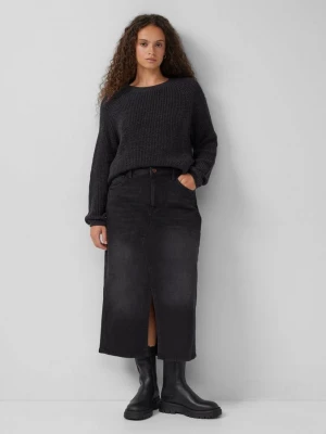 Foto van product Midirok in zwart denim QS