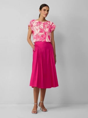 Foto van product Midirok van popeline met elastische band en steekzakken s.Oliver roze