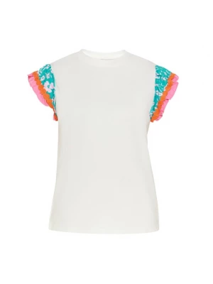 Foto van product MIMO Shirt turquoise / oranje / pink / wit