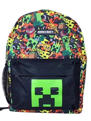 Foto van product Minecraft Rugzak 'Minecraft Backpack Kids – Creeper – Black / Green – School Bag with Laptop Compartment' kiwi