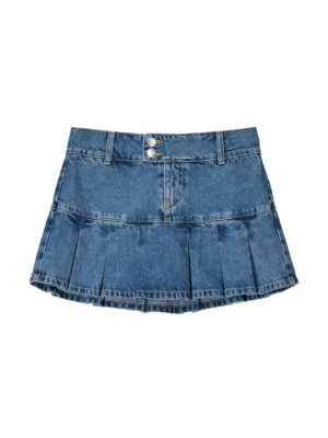 Foto van product Minirok Bershka lichtblauw denim