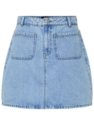 Foto van product Minirok Pieces lichtblauw denim