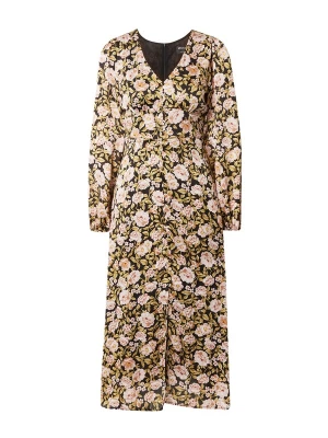 Foto van product MINKPINK Jurk 'ELIZA' olijfgroen / riet / poederroze / zwart