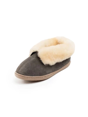 Foto van product Minnetonka Huisschoenen 'Sheepshin' beige / grijs
