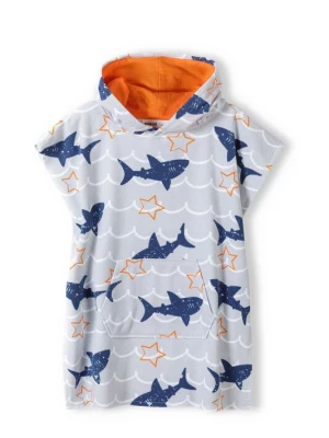 Foto van product MINOTI Badjas navy / grijs / oranje