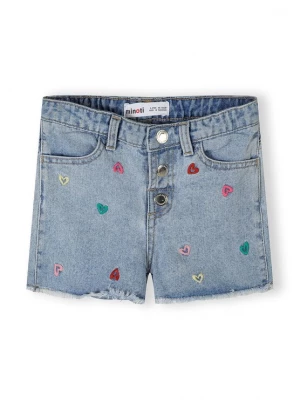 Foto van product MINOTI Jeans turquoise / blauw denim / geel / lichtroze