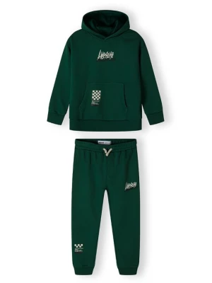 Foto van product MINOTI Joggingpak donkergroen / wit