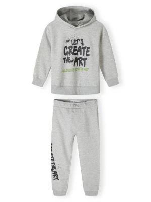 Foto van product MINOTI Joggingpak grijs / groen / zwart