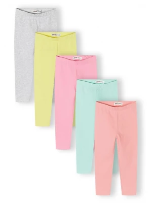 Foto van product MINOTI Leggings citroen / grijs gemêleerd / mintgroen / koraal / pink